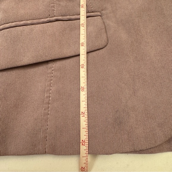 Petite Sophisticate corduroy lilac purple vintage single button blazer 12P - Picture 11 of 13